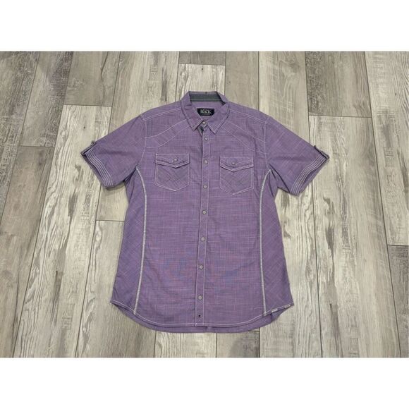 Men’s purple button up shirt size L - Picture 1 of 11